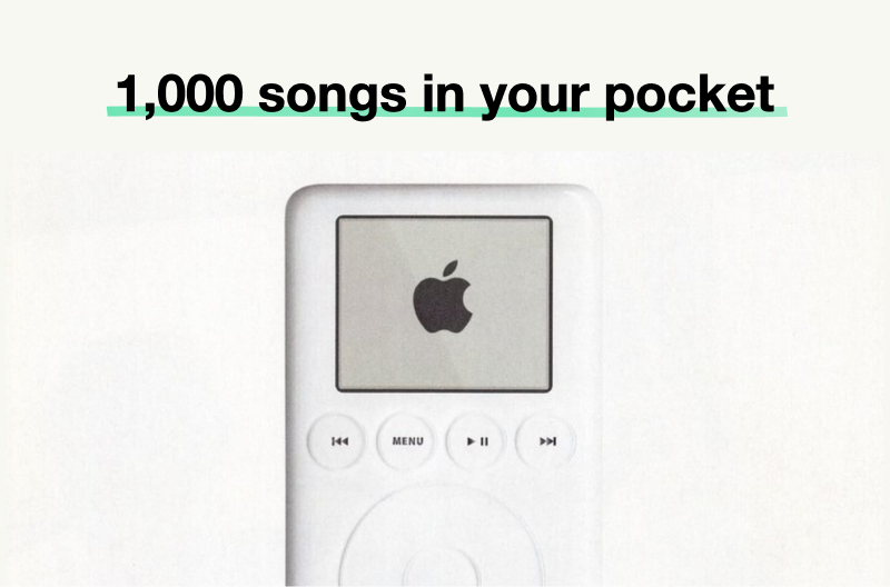 اعلان iPod.