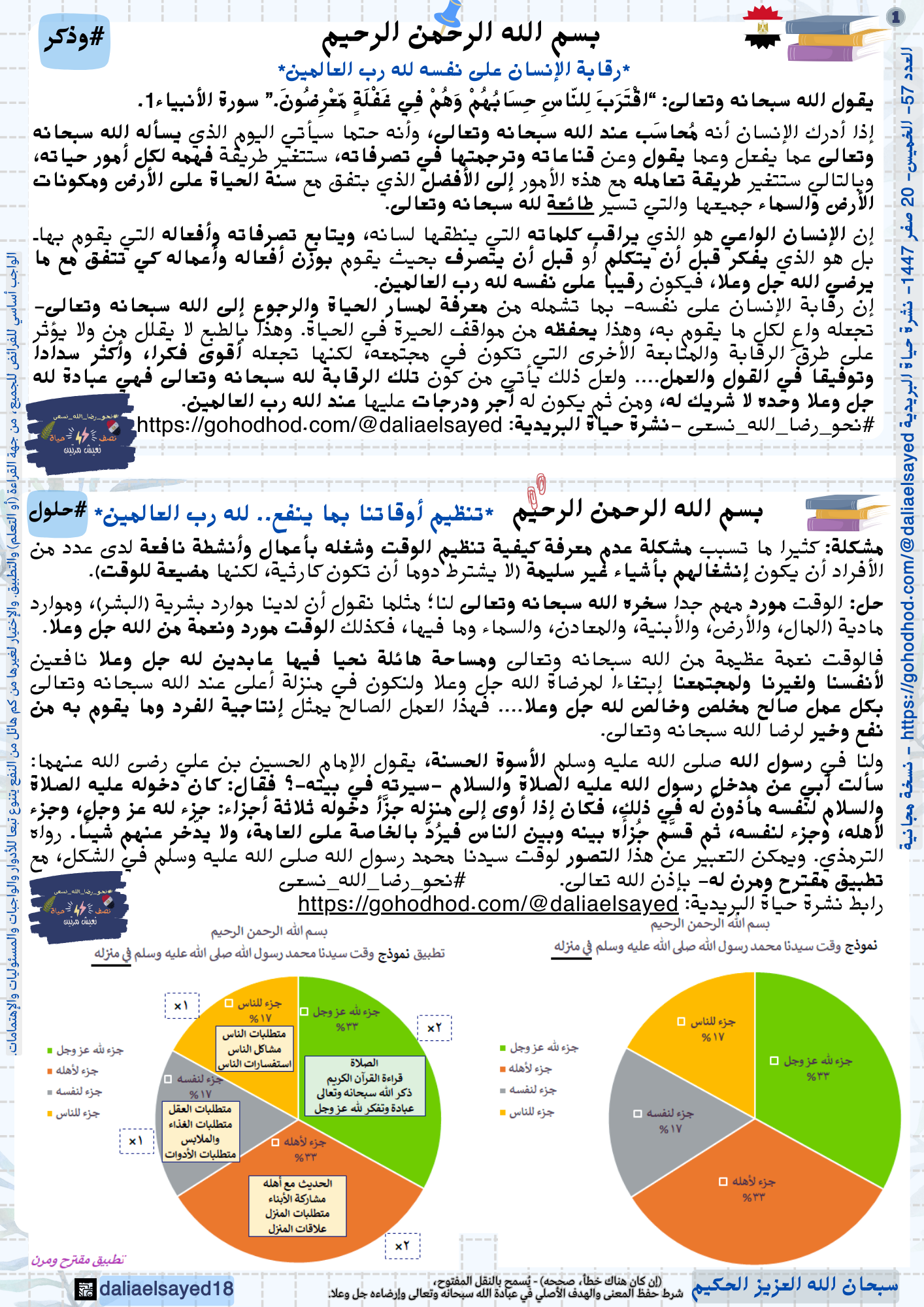 نشرة حياة البريدية ٢ - لكل الناس - العدد #57 - 20 صفر 1447