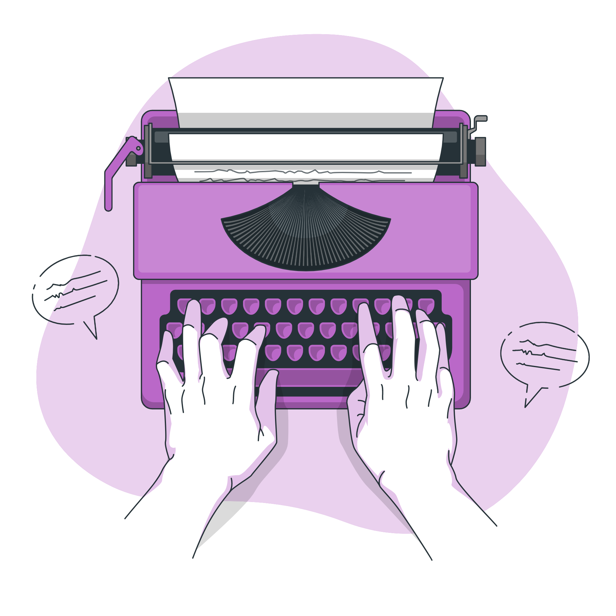 ما أجمل الكتابة على الآلة الكاتبة..