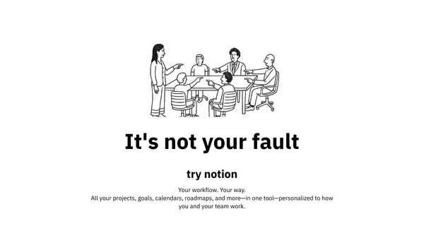 إعلان لتطبيق نوشن Notion من تعديلي&nbsp;