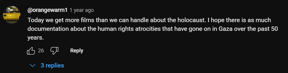 تعليقا على وثائقي أسطول الحرية