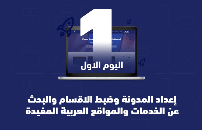 اليوم الاول والثاني والثالث وإعداد المدونة 👨💻 وضبطها من جديد 🚀 وتطوير النشرة البريدية 💌