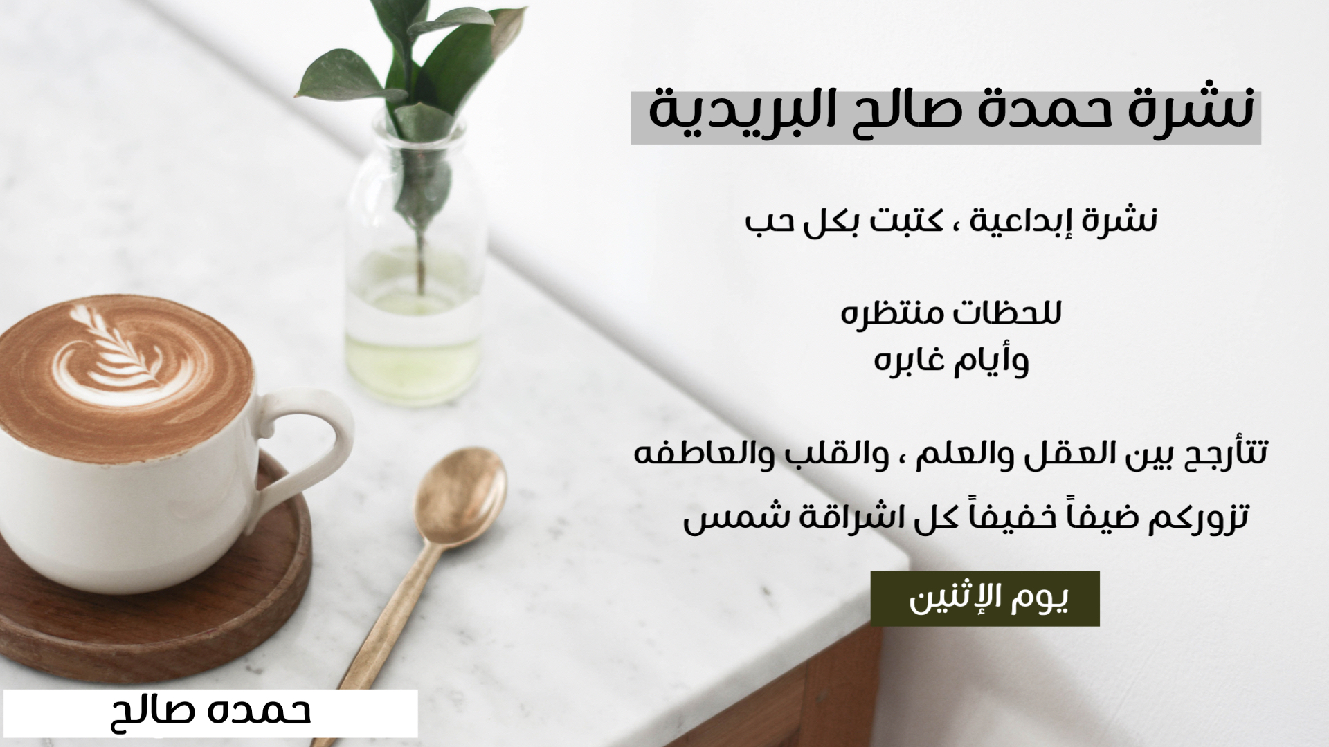 نشرة حمده صالح البريدية - العدد #25